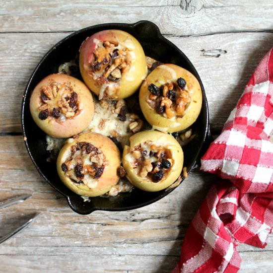 Cheddar Baked Apples