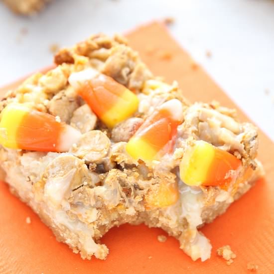 Candy Corn Magic bars