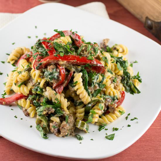 Easy Spinach and Ricotta Pasta