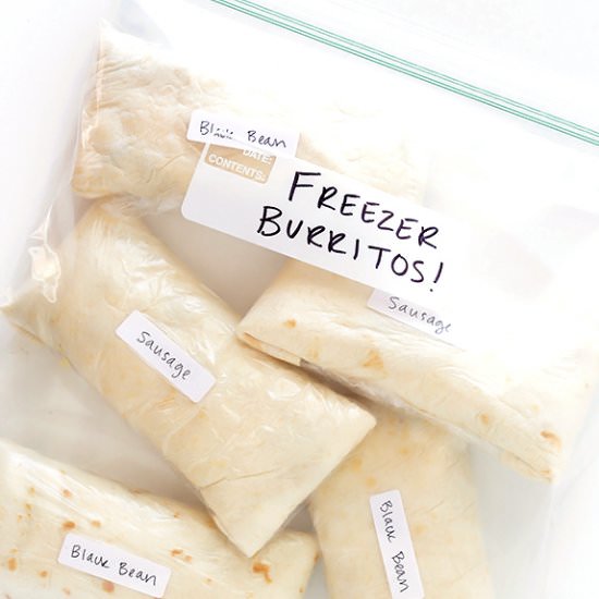 Freezer Breakfast Burritos