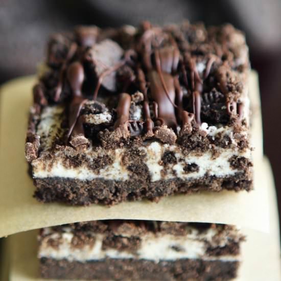 No Bake Cookies and Cream Bars
