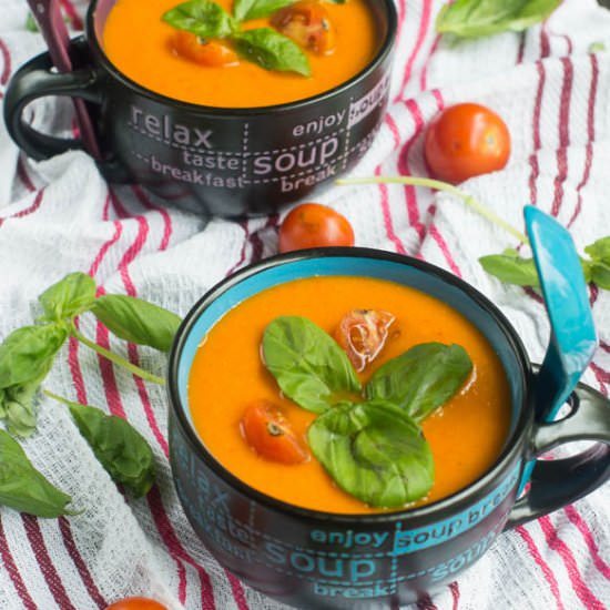 Roasted Red Pepper and Tomato Soup