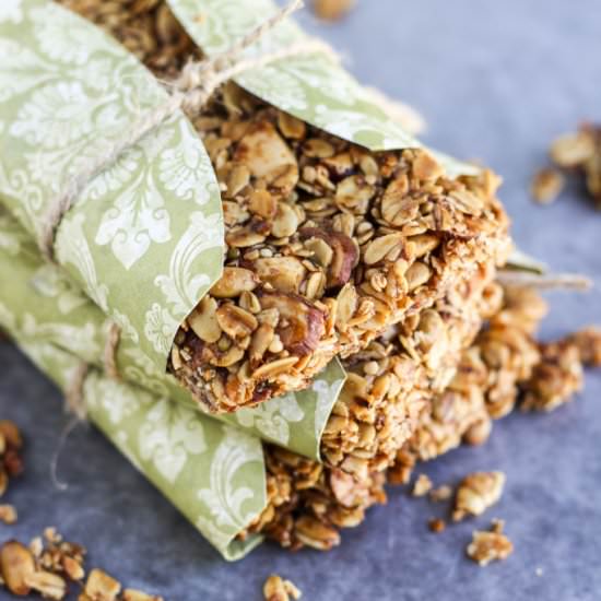 Pumpkin Spice Granola Bars