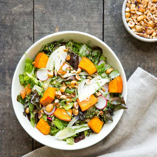 Winter Squash, Tahini, & Hazelnuts