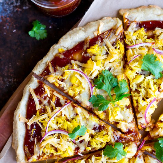 BBQ Spaghetti Squash Pizza