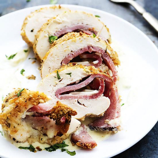 Chicken Cordon Bleu + Dijon Sauce