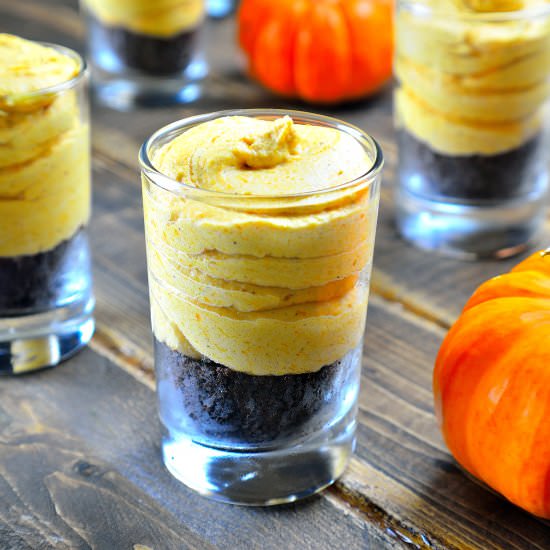 Pumpkin Mousse w/ Chocolate Crumble
