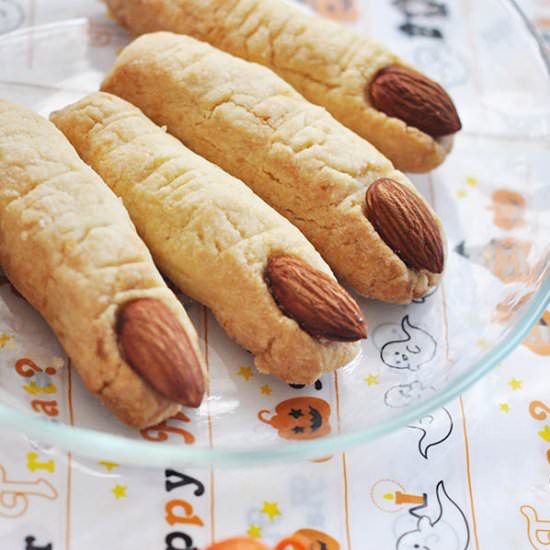 Halloween Monster Finger Cookies