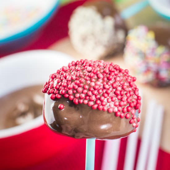 Chocolate Apple Pops