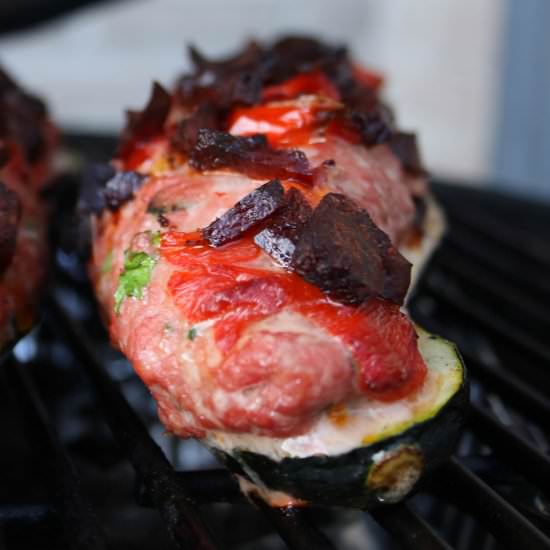 Zucchini Chorizo Canoe