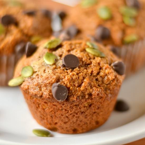Pepita ChocolateChip PumpkinMuffins