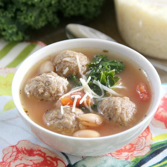 Tuscan Meatball Soup