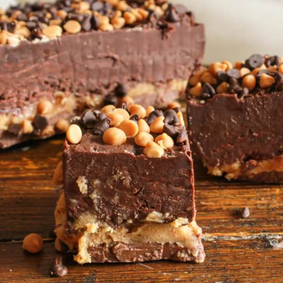 Double Chocolate Peanut Butter Fudge