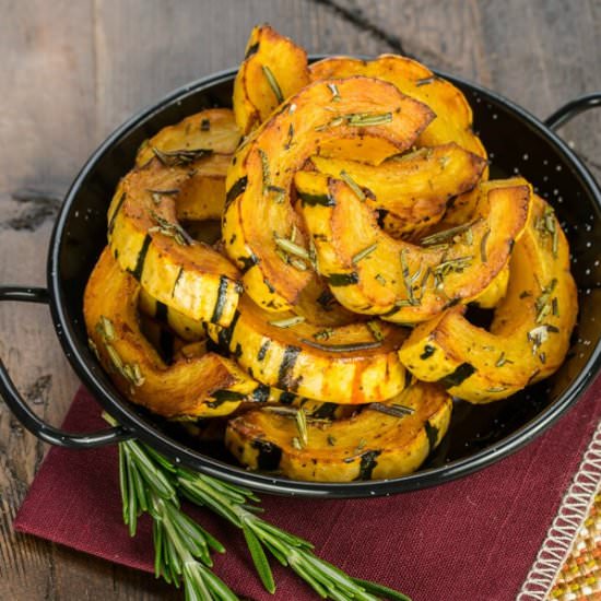 Rosemary Roasted Delicata Squash