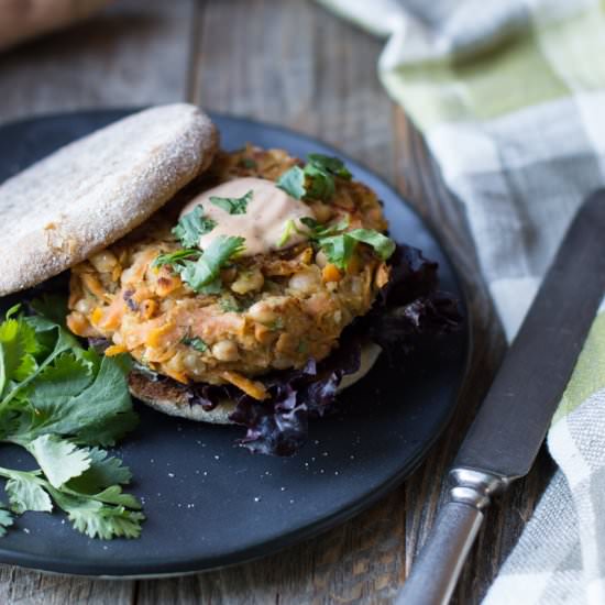 Autumn Sweet Potato Burgers