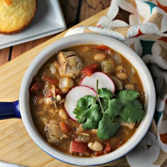 Slow Cooker White Chicken Chili