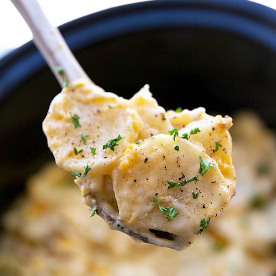 Crockpot Potatoes Au Gratin