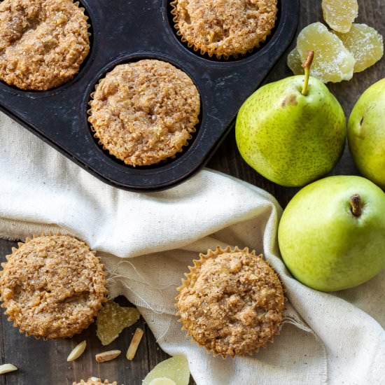 Pear Ginger Muffins