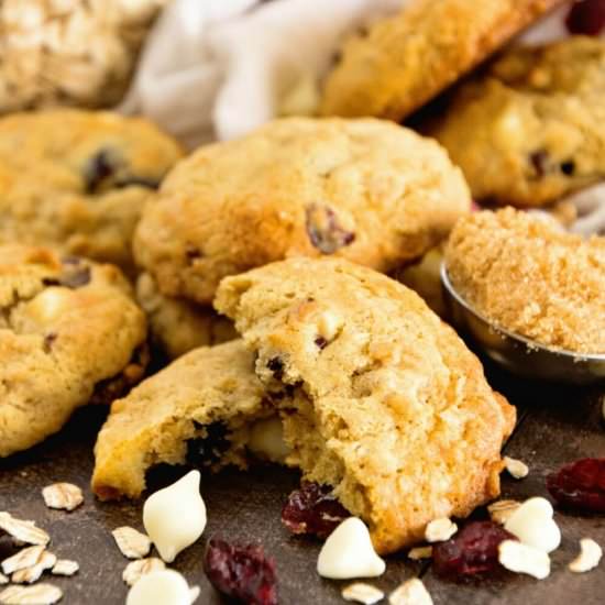 Oatmeal Cranberry WhiteChoc Cookies