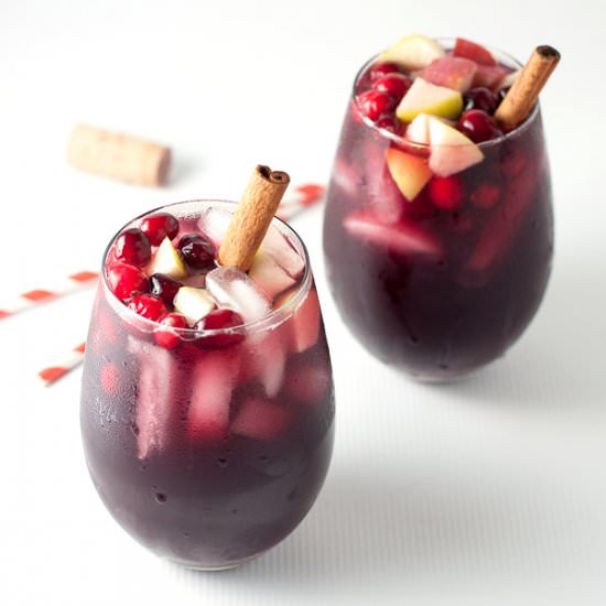 Cranberry Apple Cider Sangria