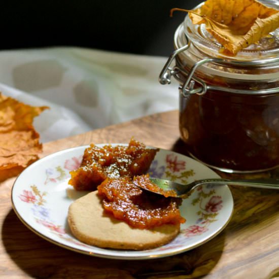 Pumpkin Spice Jam & Chestnut Cookie