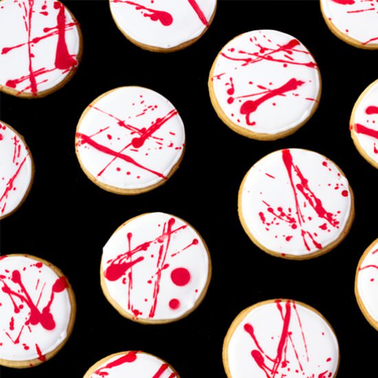 Blood Spatter Cookies