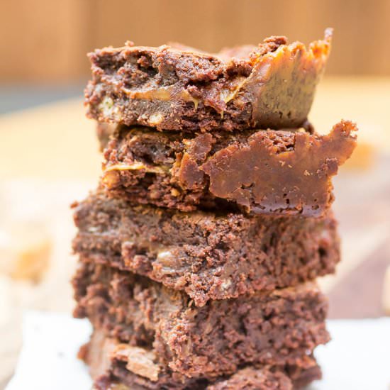 Caramel Filled Brownies