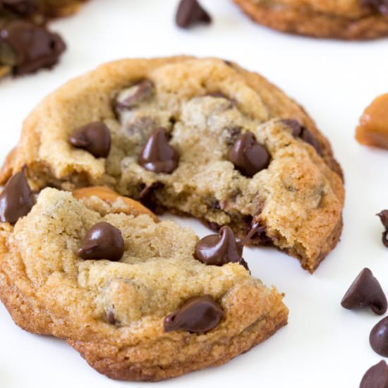 Caramel Chocolate Chip Cookies