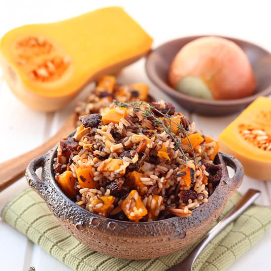 Butternut Squash & Wild Rice Pilaf