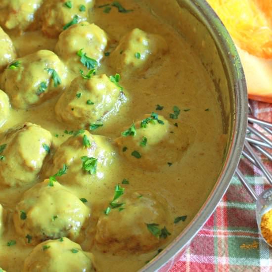 Curried Pumpkin & Coconut Meatballs