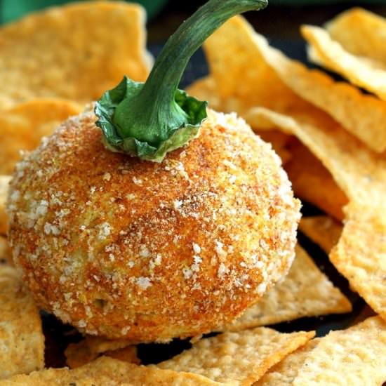 Vegan Halloween Cheese Ball