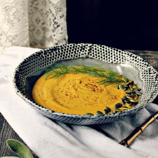 Roasted Kabocha & Fennel Soup