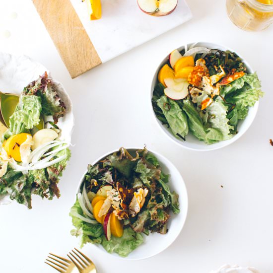 Fall Harvest Salad with Halloumi