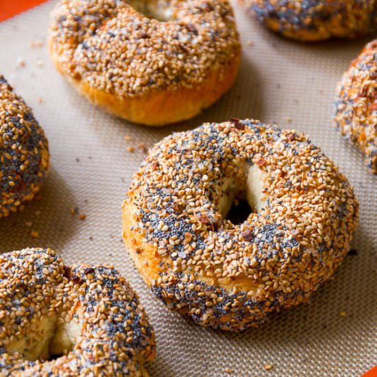 Homemade Everything Bagels