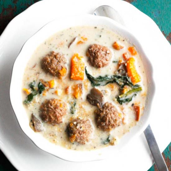 Slow Cooker Meatball Soup