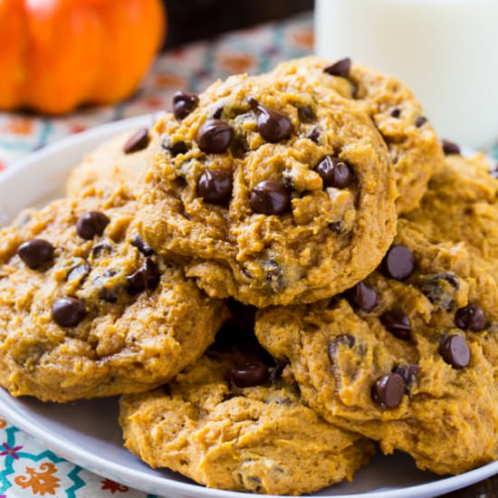 Pumpkin Chocolate Chip Cookies