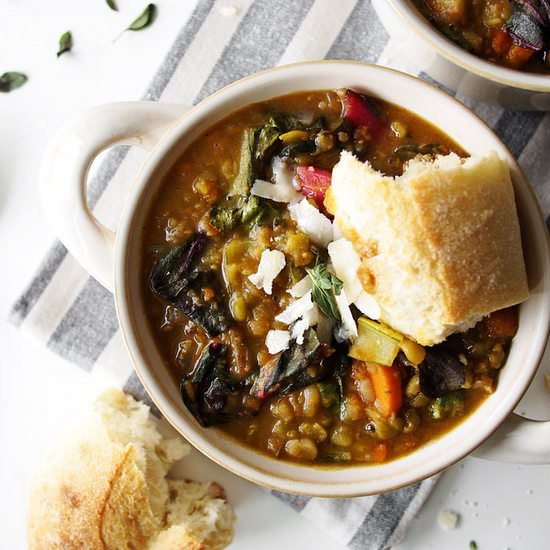 Smokey Potato and Split Pea Soup