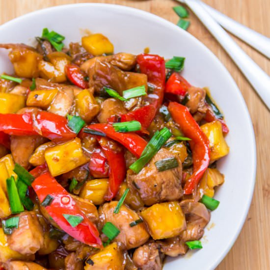 Stir Fried Pineapple Chicken
