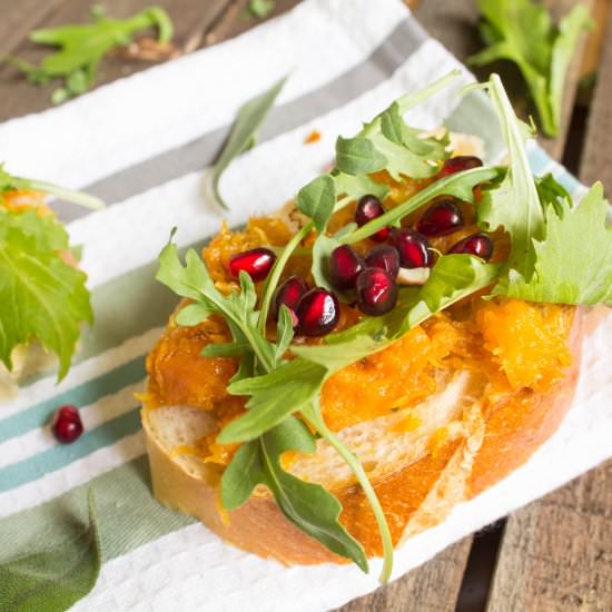 Roasted Maple Butternut Squash Toast