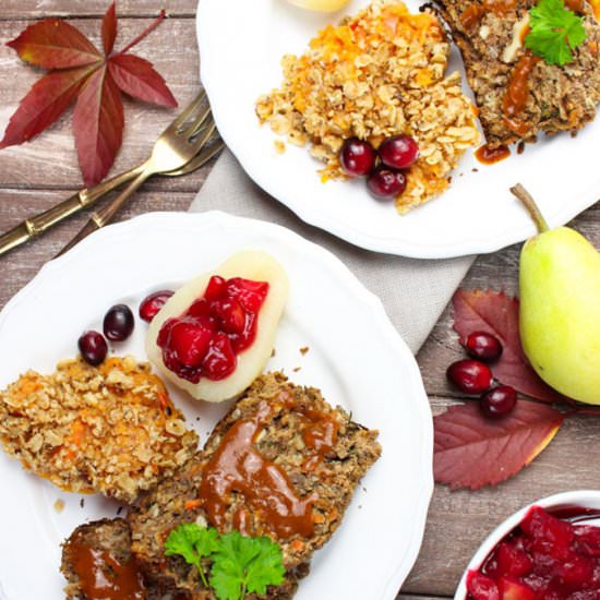 Vegan Thanksgiving Lentil Loaf