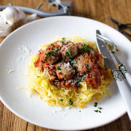 Spaghetti Squash and Sausage