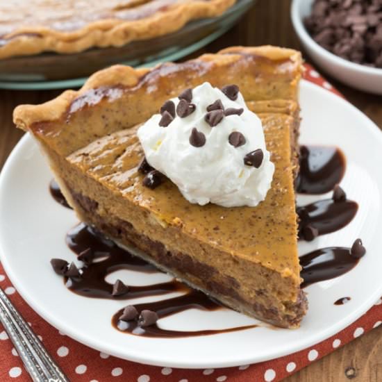 Mom’s Chocolate Chip Pumpkin Pie