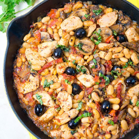 One Skillet Tuscan Chicken