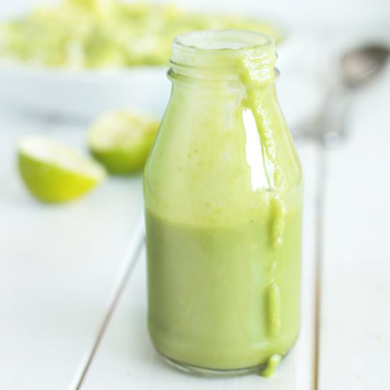 Avocado and Coconut Salad Dressing
