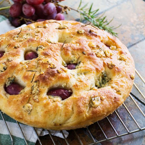 Roasted Grape Focaccia