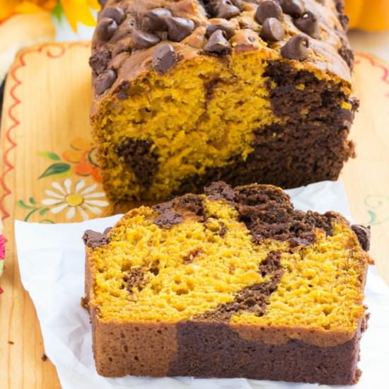 Pumpkin Chocolate Swirl Bread