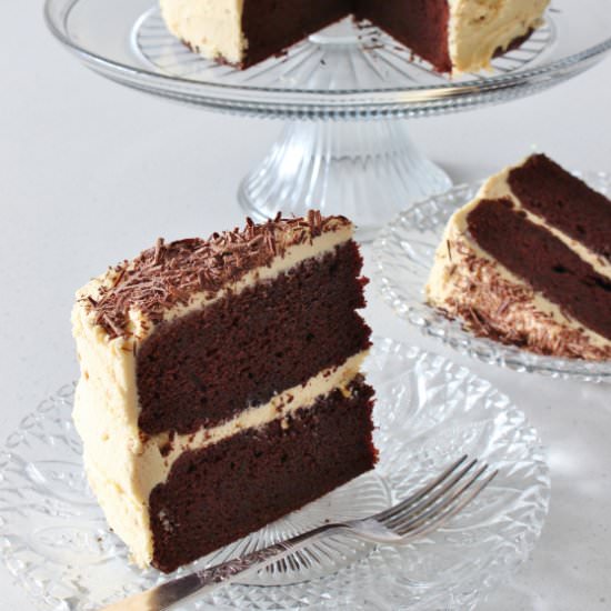 Chocolate Cake with PB Frosting