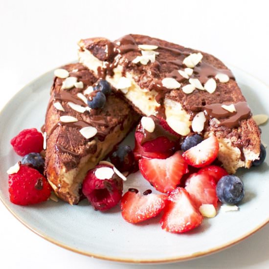 Chocolate Brownie French Toast