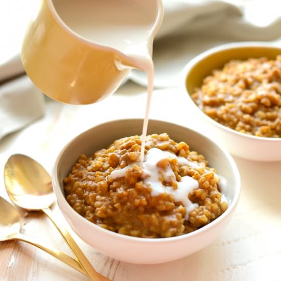 Healthy Pumpkin Pie Rice Pudding