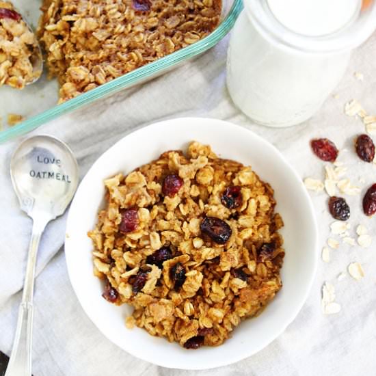 Pumpkin Baked Oatmeal